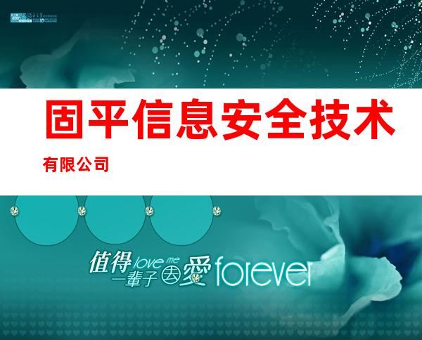 固平信息安全技术有限公司